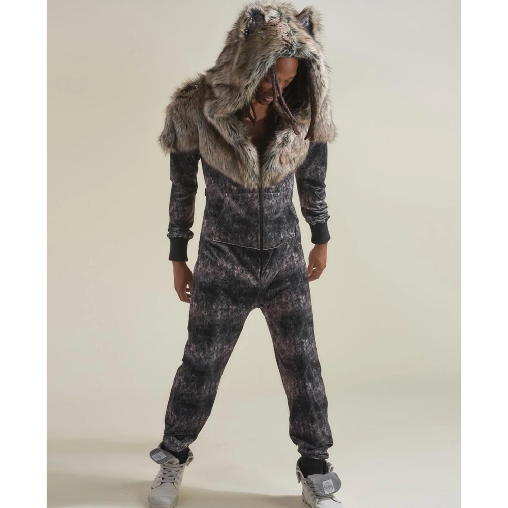 SpiritHoods x Jack Grazer Wolf Artist Edition Faux Fur Onesie Costume Festival L